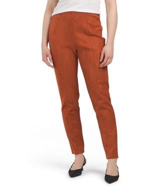 TJ Maxx Faux Suede Pants For Polyester/Suede - Red