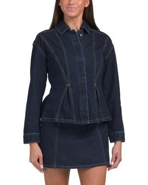 TJ Maxx Zinia Denim Top For Cotton - Blue