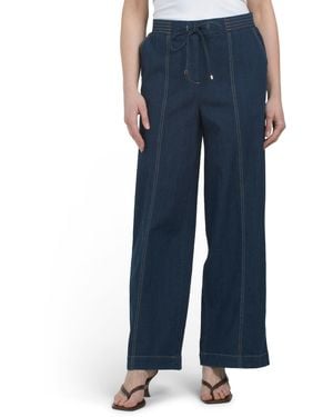 TJ Maxx Pull On Pants For Spandex/Cotton - Blue