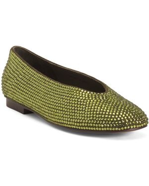 TJ Maxx Dress Flats For Leather - Green