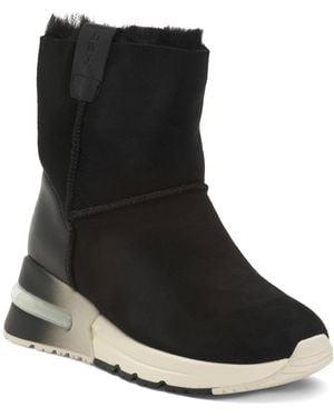 TJ Maxx Suede Kyoto Sneaker Booties For - Black