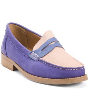 TJ Maxx Suede Essex Penny Loafers For Leather/Suede - Blue