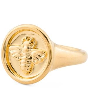 TJ Maxx 14Kt Bee Signet Ring - Metallic