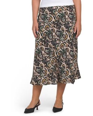 TJ Maxx Printed Skirt For Viscose - Multicolor
