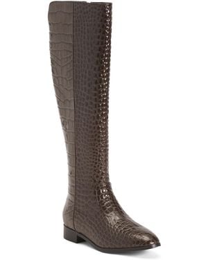 TJ Maxx Patent Leather Tinsley Comfort Riding Boots For - Brown