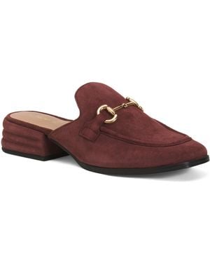 TJ Maxx Suede Savannah Mules For Leather//Suede - Red