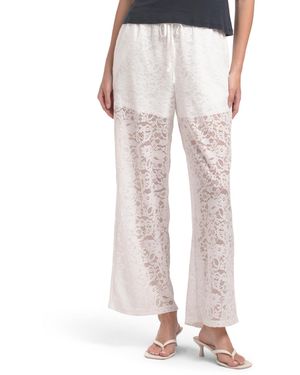 TJ Maxx Lace Dress Pants For Nylon/Polyester - White