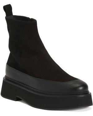 TJ Maxx Suede Buna Ankle Boots For Leather/Suede - Black