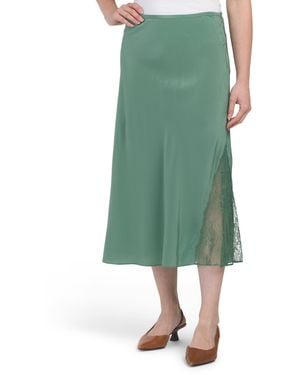 TJ Maxx Silk Jayla Skirt For - Green