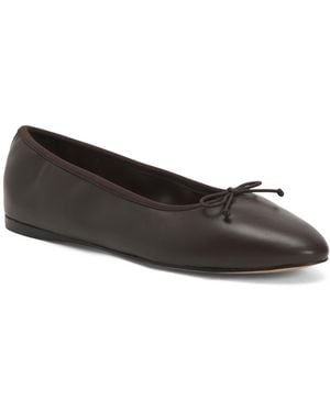 TJ Maxx Leather Amellie Ballet Flats For - Black