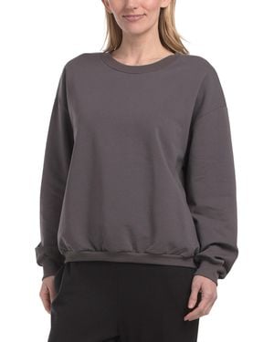 TJ Maxx Natural Living Organic Cotton Blend Fleece Sweatshirt - Gray