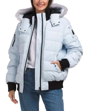 TJ Maxx Onyx Ladriere Bomber, Nylon/Polyester - Blue