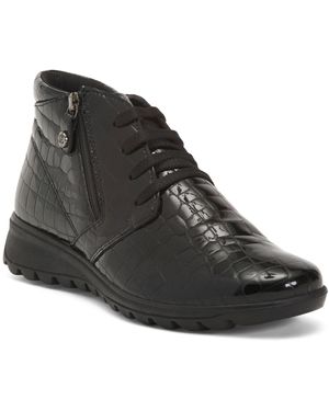 TJ Maxx Patent Leather Desert Booties For - Black