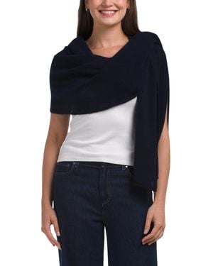 TJ Maxx Cashmere Wrap Scarf - Blue