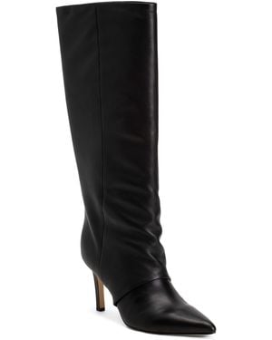 TJ Maxx Leather Narysa Tall Shaft Boots For - Black