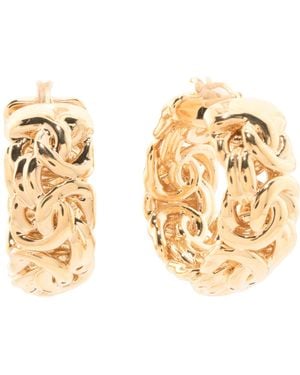 TJ Maxx 14Kt Byzantine Hoop Earrings - Metallic