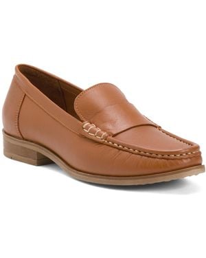 TJ Maxx Leather Issy Flats For - Brown