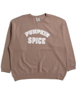 TJ Maxx Plus Pumpkin Spice Sweatshirt For Cotton/Polyester - Brown