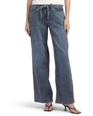 TJ Maxx Mid Rise Loose Straight Jeans For Cotton/Polyester - Blue
