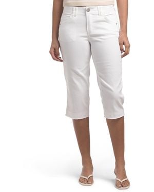 TJ Maxx Ab Tech Skimmer Jeans With Frayed Cuffs For Spandex/Cotton/Polyester - Gray