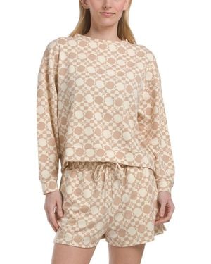 TJ Maxx Check Me Out Cover-Up Top, Spandex/Polyester/Rayon - Natural