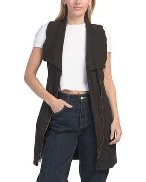 TJ Maxx Oldrich Quilted Vest For Spandex/Cotton/Polyester - Black