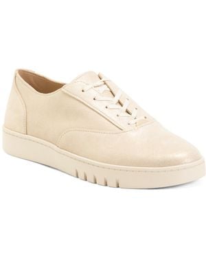 TJ Maxx Wide Leather Callie Comfort Sneakers For - Natural