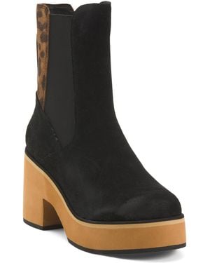 TJ Maxx Suede Comfort Mid Calf Boots For - Black