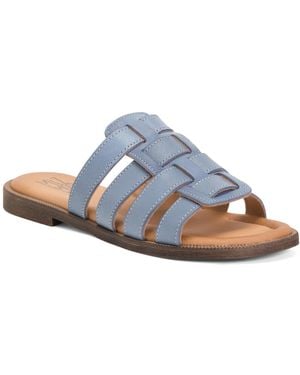 TJ Maxx Leather Primm Sandals For - Blue