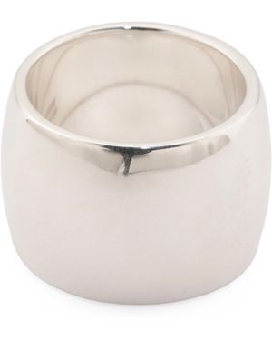 TJ Maxx Sterling Thick Band Ring - White