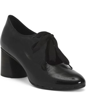 TJ Maxx Leather Signora Moderna Heels For - Black