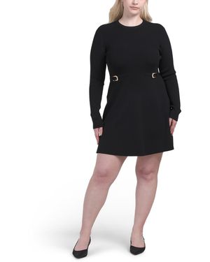TJ Maxx Janice Mini Dress For Nylon/Rayon - Black