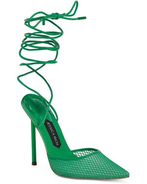 TJ Maxx Exotic Stiletto Heels For Leather - Green