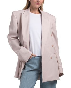 TJ Maxx Wool Blend Monterey Structured Blazer, Polyester/Wool - Gray