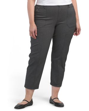 TJ Maxx Plus Ab Solution Utility Pants For Spandex/Polyester/Rayon - Gray