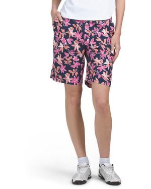 TJ Maxx Upf 50 Pull On Shorts With Pockets, Spandex/Polyester - Red
