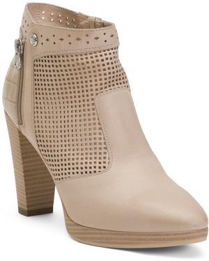 TJ Maxx Leather Ankle Boots For - Natural