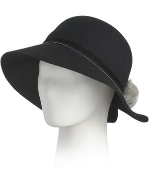 TJ Maxx Wool Felt Bucket Hat For - Black