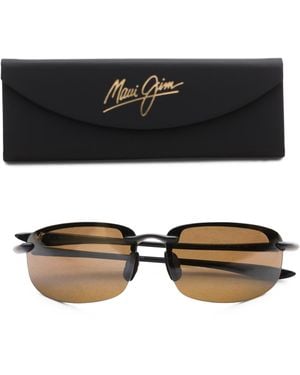TJ Maxx 64Mm Ho Okipa Wrap Polarized Sunglasses For - Black