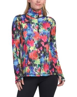 TJ Maxx Base Layer Turtleneck Top For Spandex/Polyester - Red