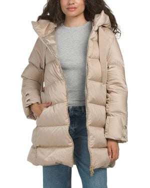 TJ Maxx A Shape Down Jacket, Nylon/Cotton/Polyester - Natural