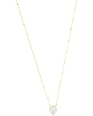 TJ Maxx Framed Tess Pendant Necklace - White