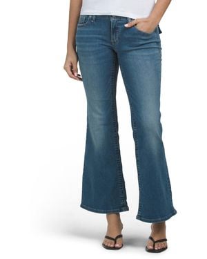 TJ Maxx Low Rise Flare Jeans For Cotton/Polyester - Blue