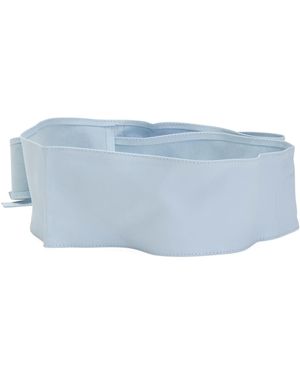 TJ Maxx Leather Smooth Band Knot Belt - Blue