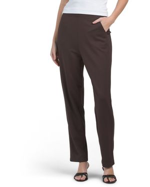TJ Maxx Ponte Slim Ankle Pants For Nylon/Spandex/Rayon - Gray