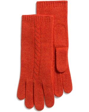 TJ Maxx Cashmere Cable Knit Gloves For - Red