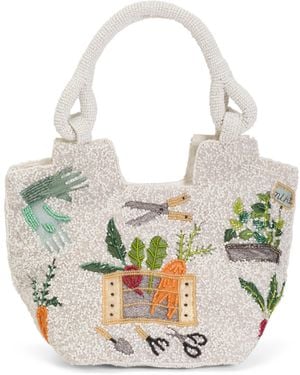 TJ Maxx Beaded Garden Tools Satchel For Leather - Multicolor