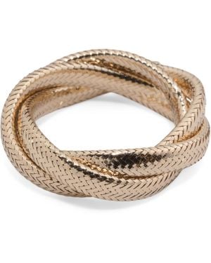TJ Maxx Adjustable Criss Cross Mesh Ring - Metallic