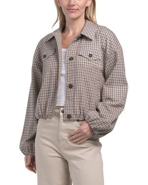 TJ Maxx Bubble Trucker Jacket, Spandex/Polyester/Viscose - Gray