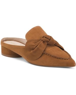 TJ Maxx Suede Piet Mules For Leather/Suede - Brown
